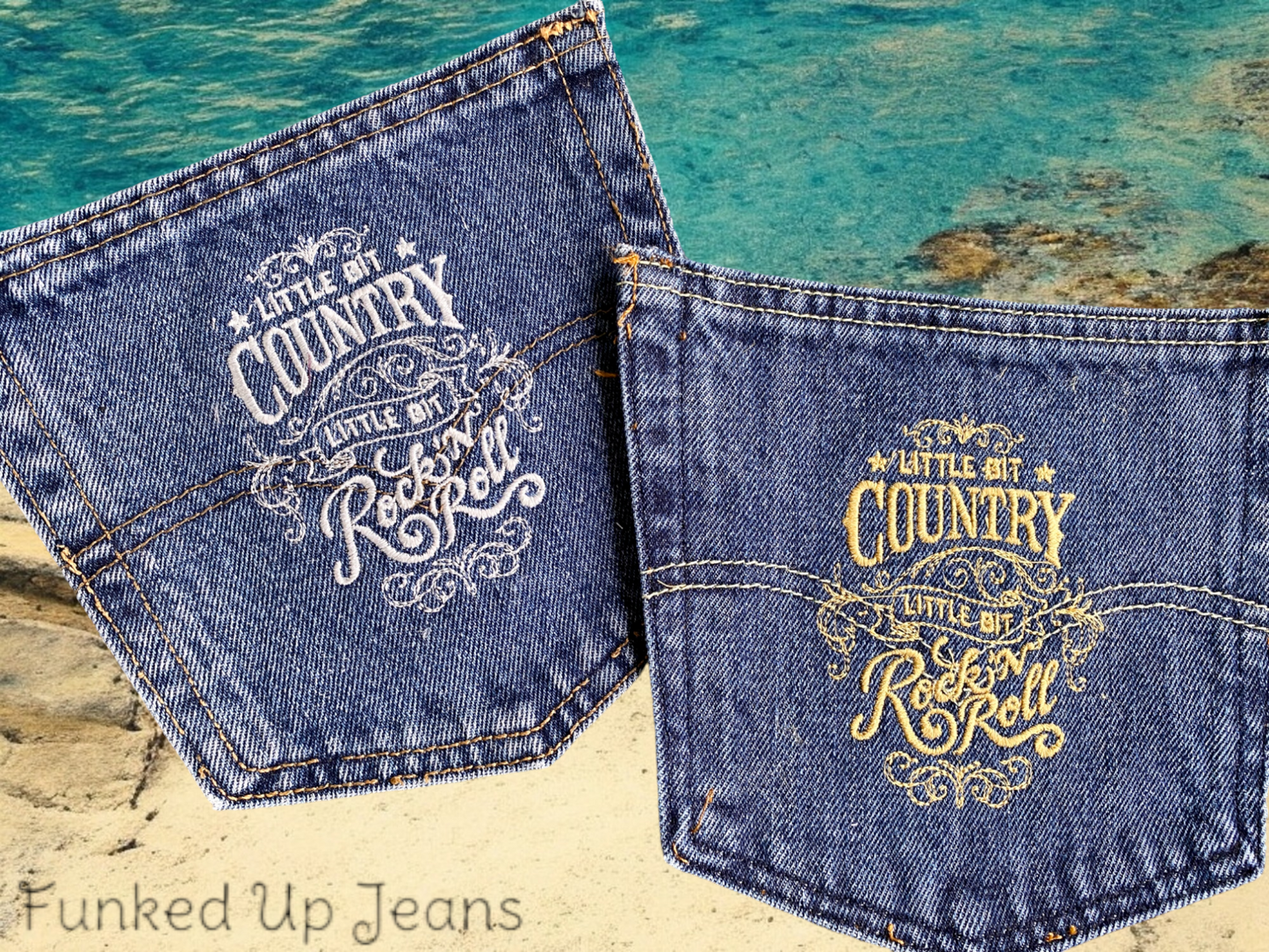 Little Bit Country Embroidered Pocket
