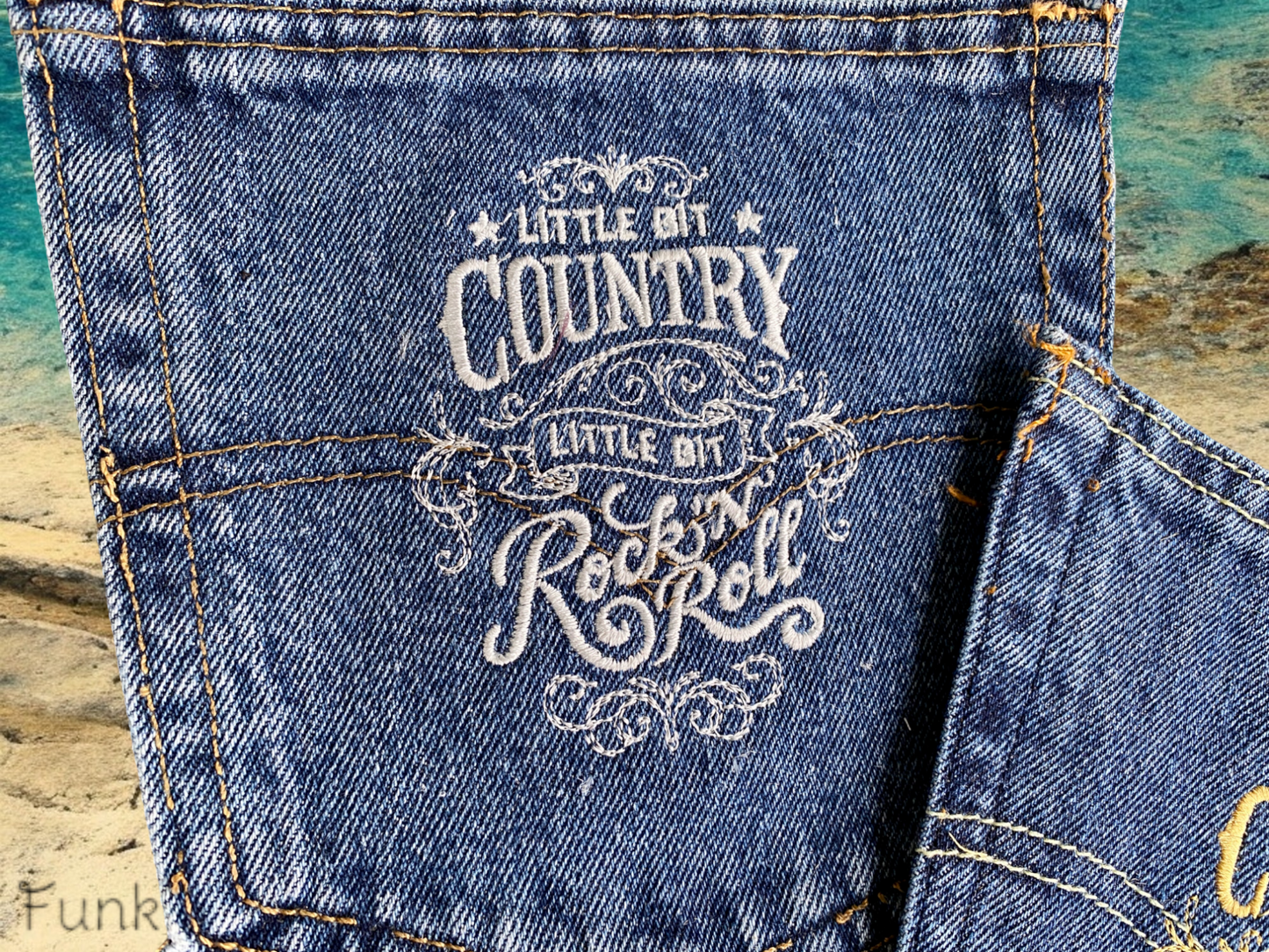 Little Bit Country Embroidered Pocket
