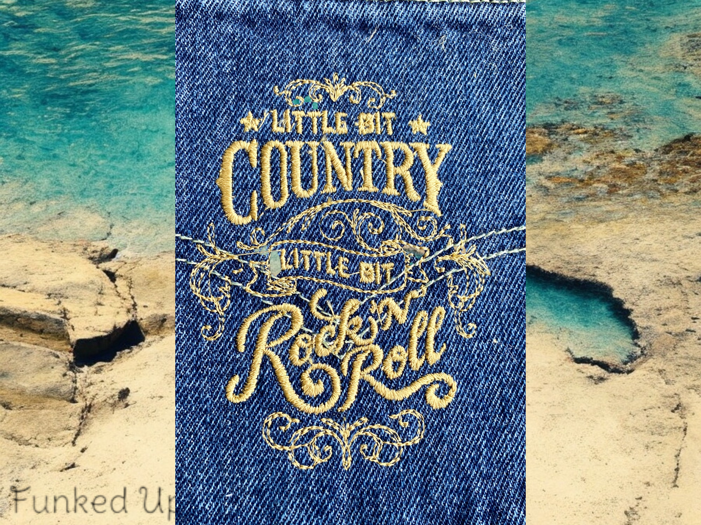 Little Bit Country Embroidered Pocket